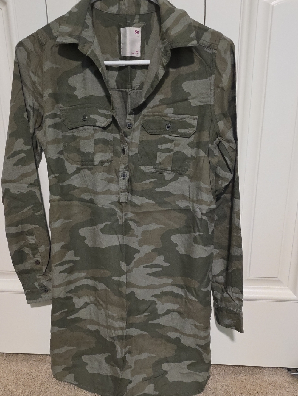 SO Olive Green Camo Jacket